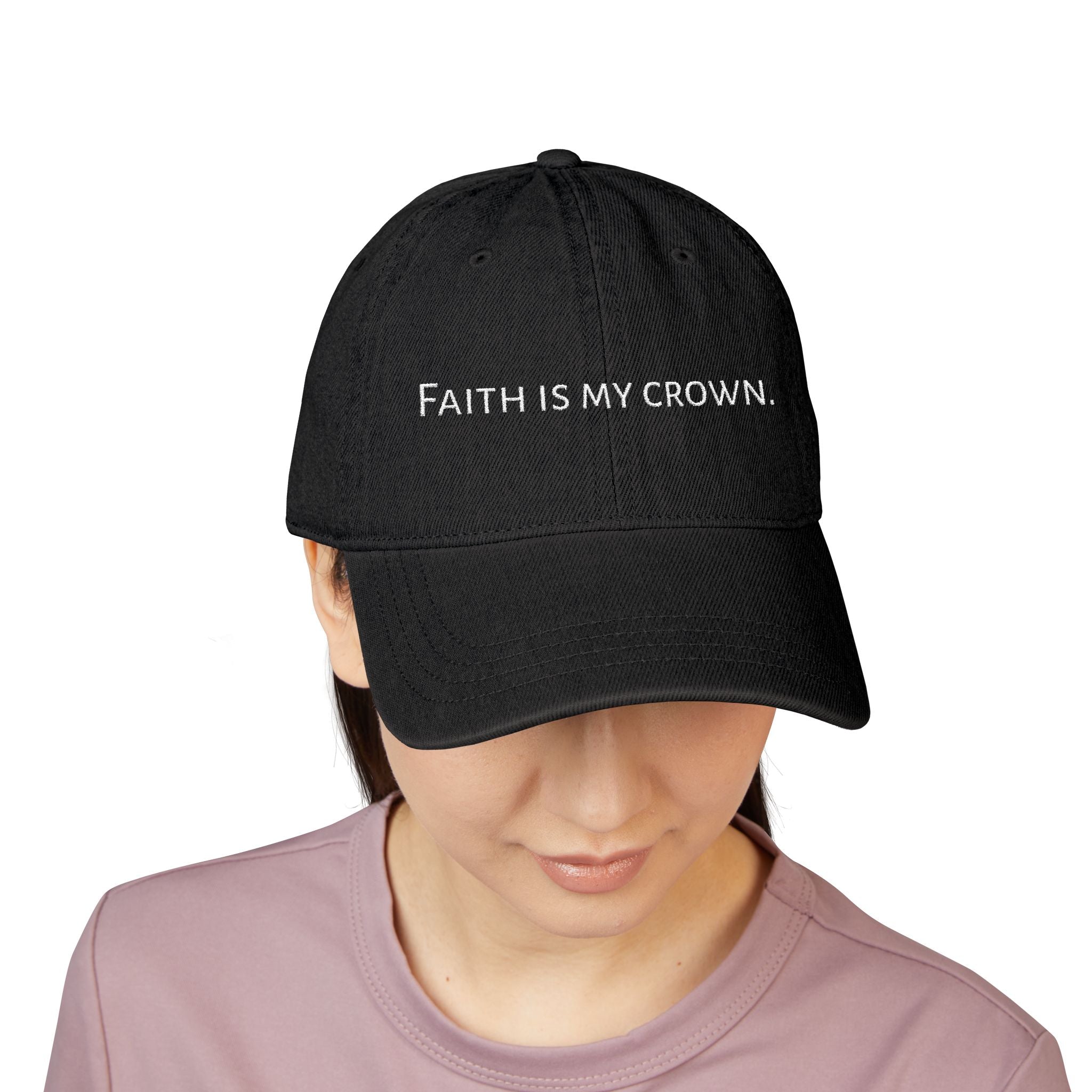 Faith is my crown. | Denim Hat (Embroidery)