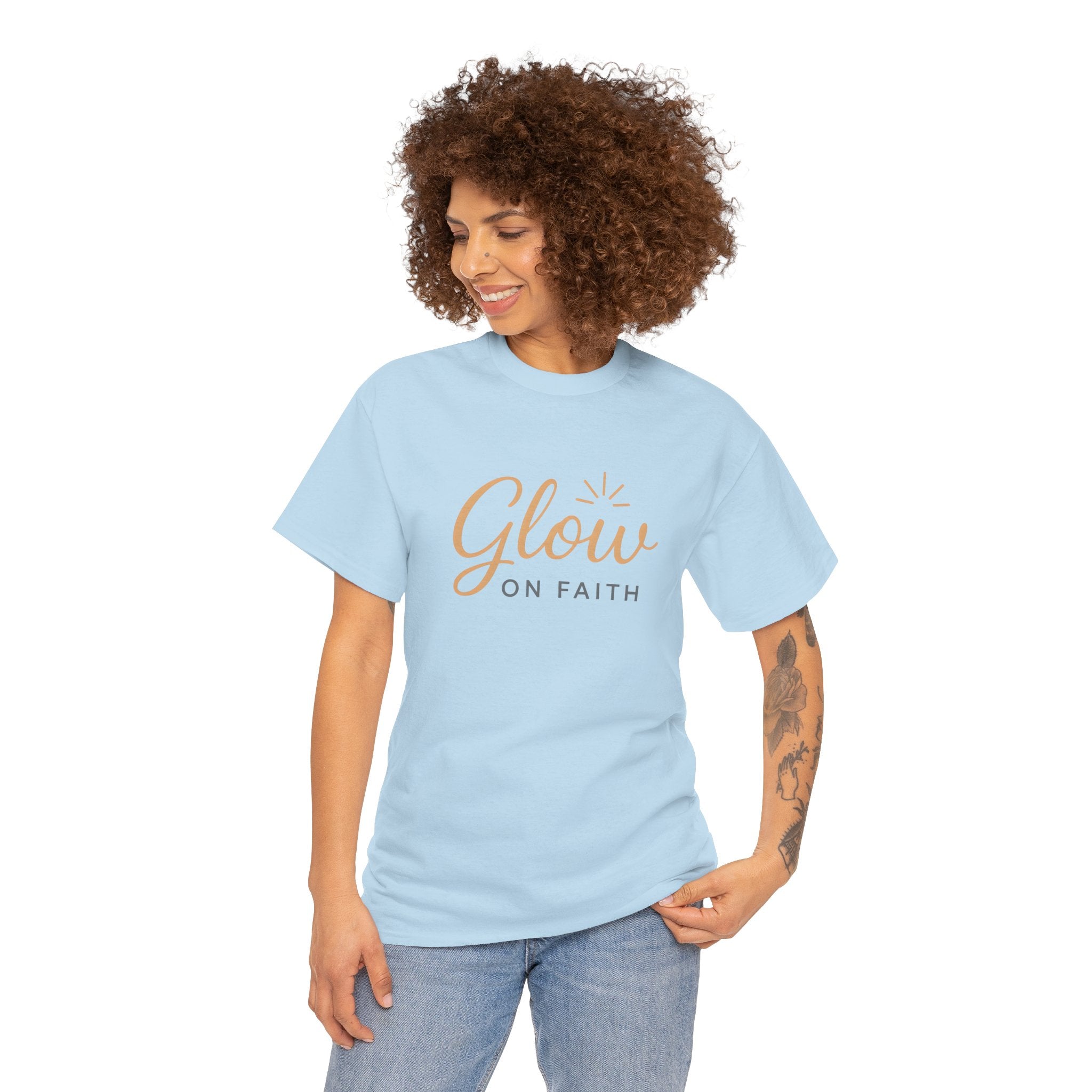 Glow on Faith | Unisex Heavy Cotton Tee