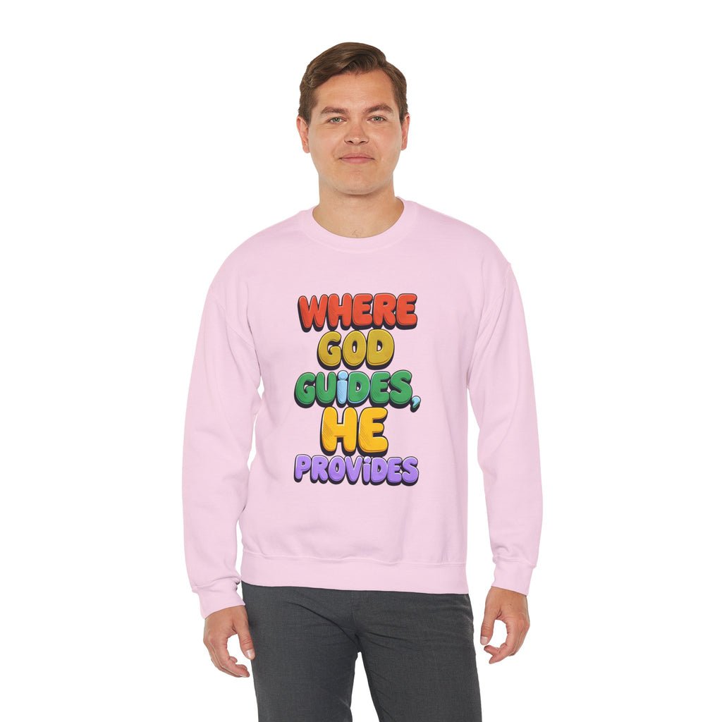Where God Guides | Unisex Crewneck Sweatshirt