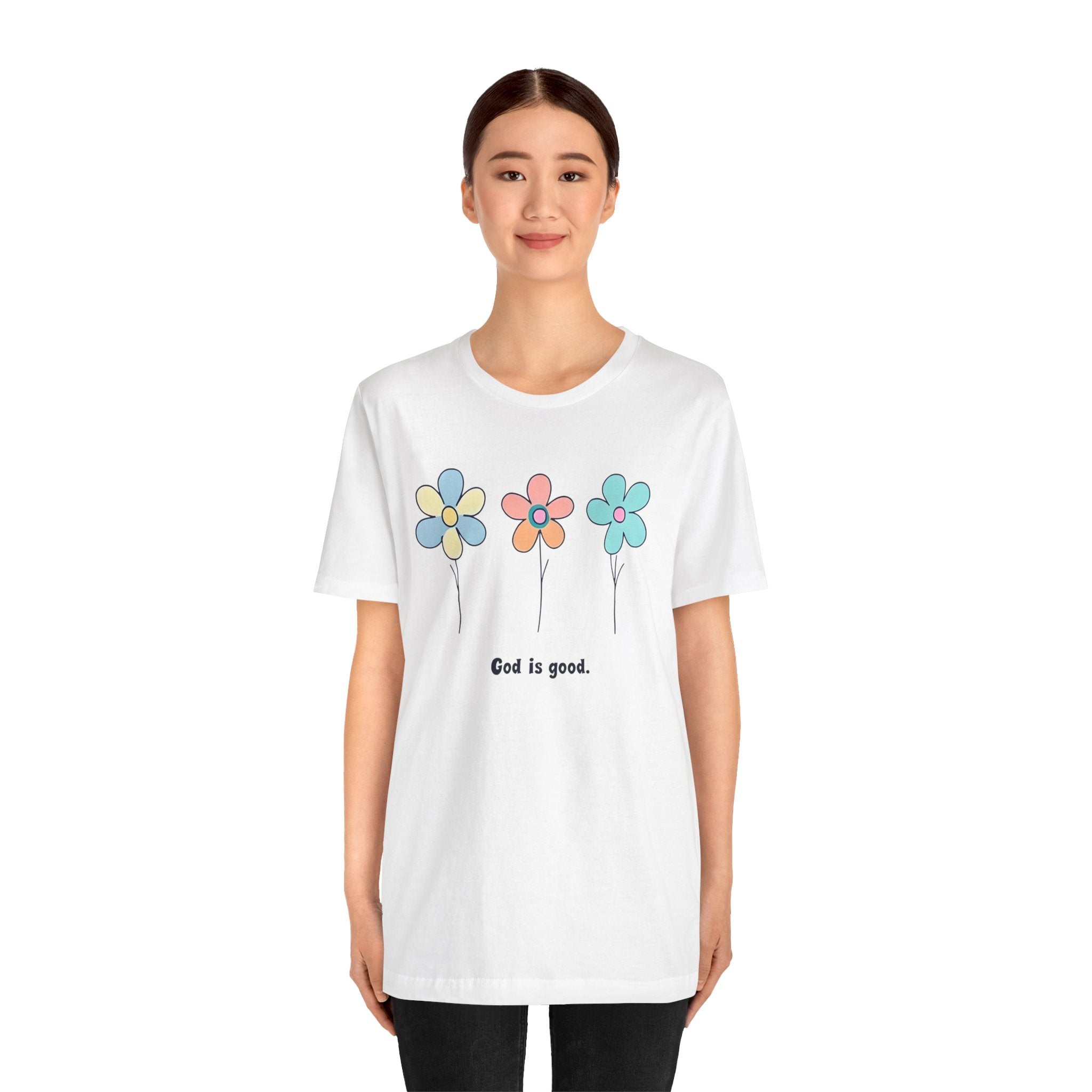 Floral God Is Good | Unisex Short Sleeve Shirt