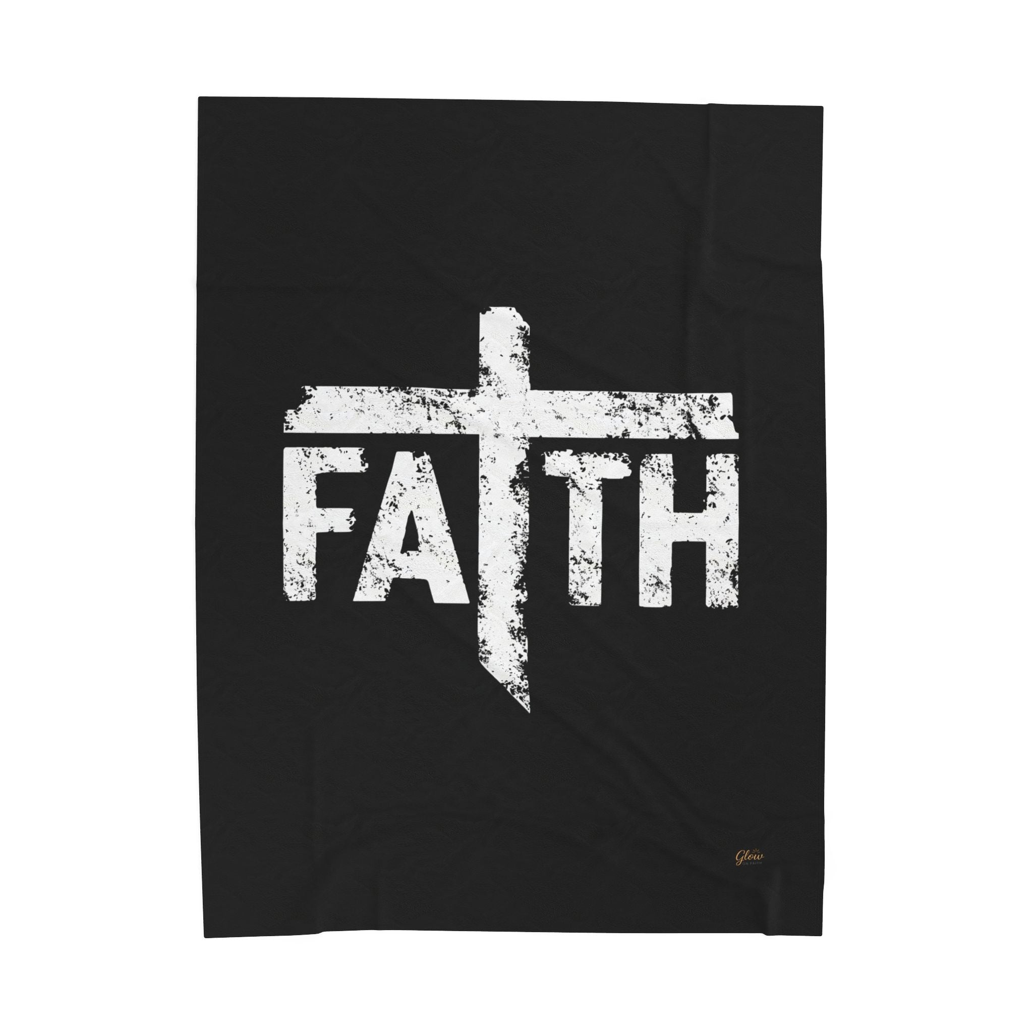 Faith | Cozy Velveteen Plush Blanket