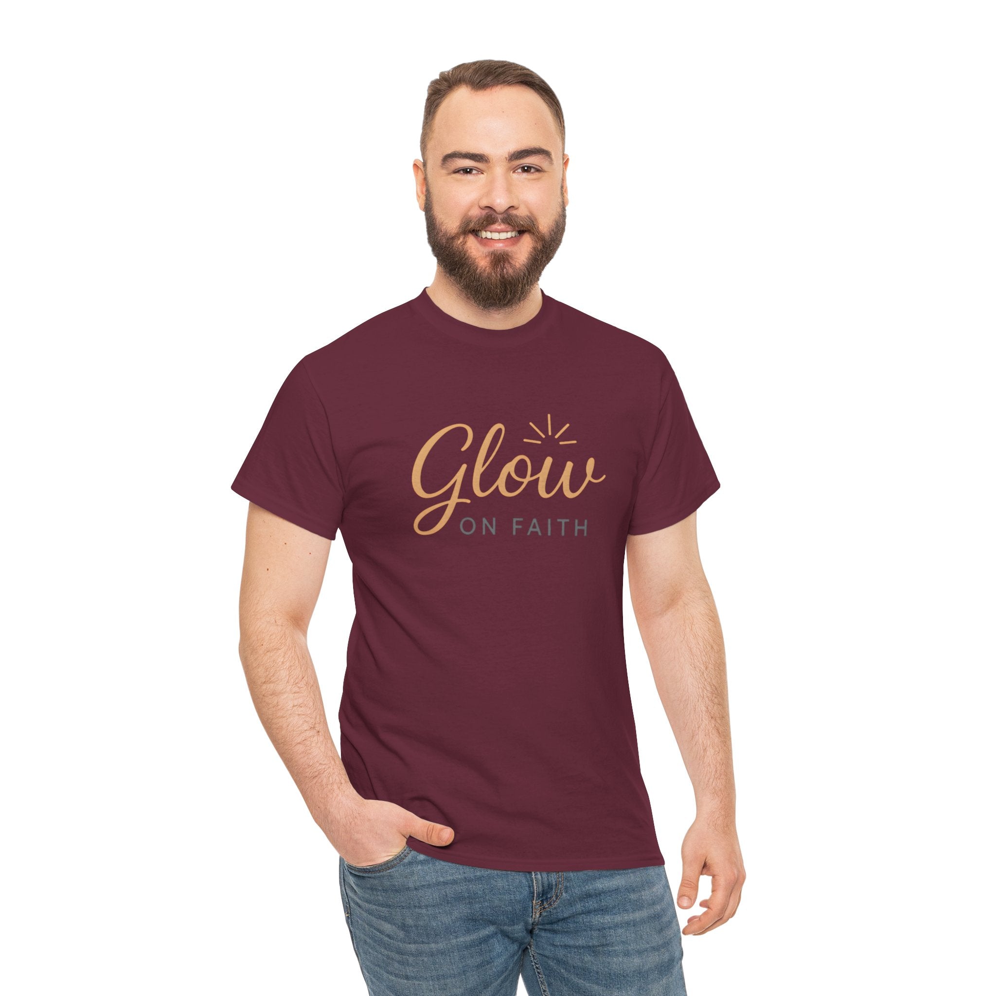Glow on Faith | Unisex Heavy Cotton Tee
