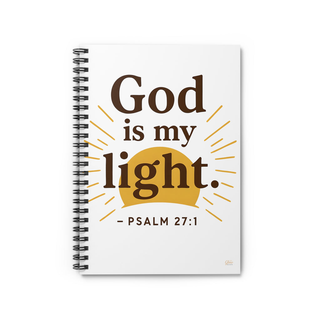 God is My Light | Spiral Notebook