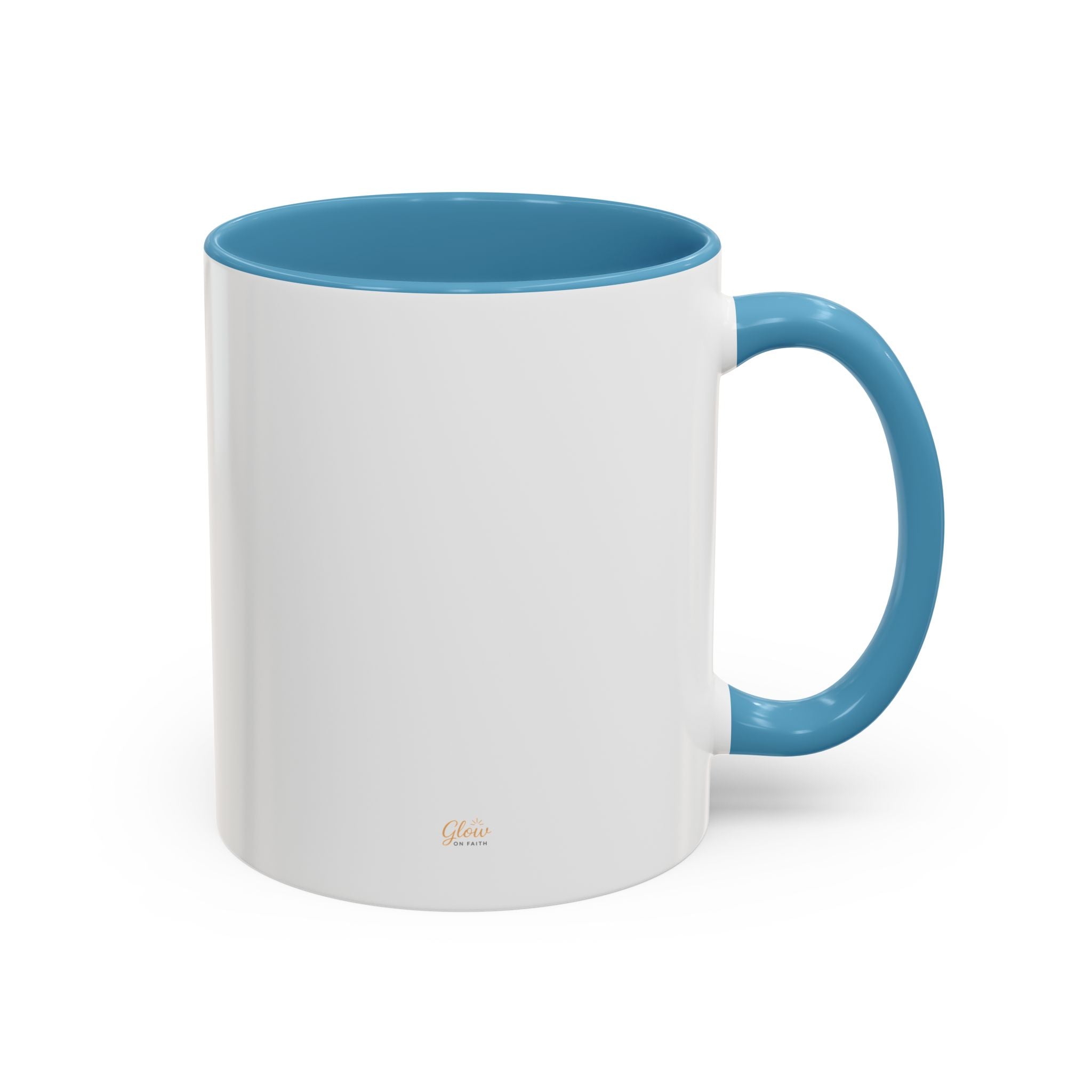 El amor de Dios nunca falla. — 1 Corintios 13:8 | Accent Coffee Mug
