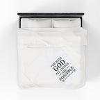 For with God all things are possible. — Matthew 19:26 | Cozy Velveteen Plush Blanket