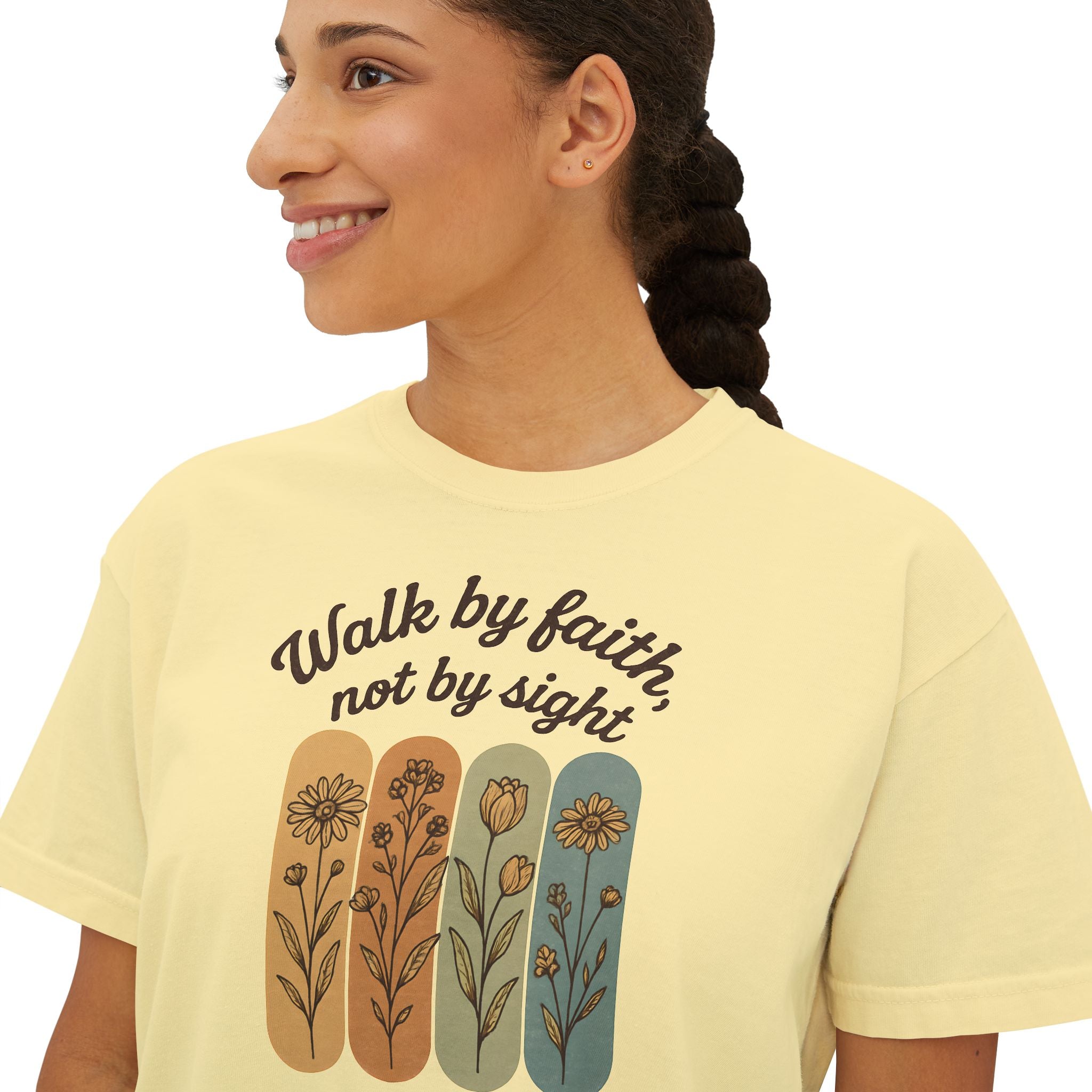 Walk by Faith, not by sight | Women's Boxy Tee