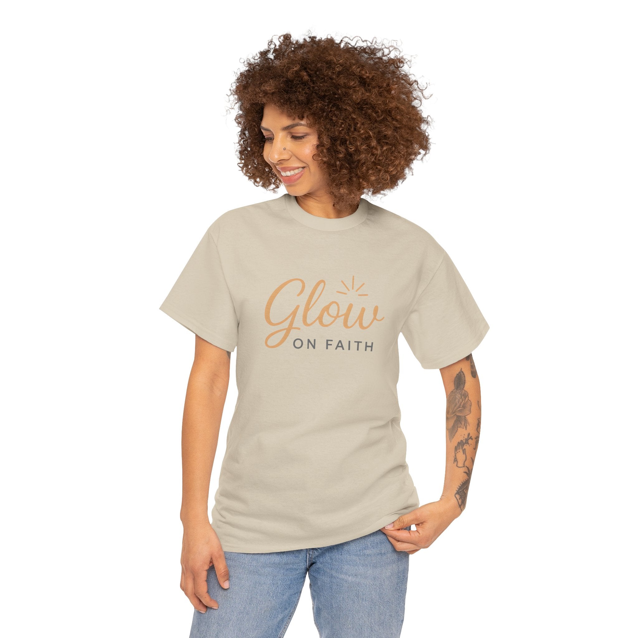 Glow on Faith | Unisex Heavy Cotton Tee