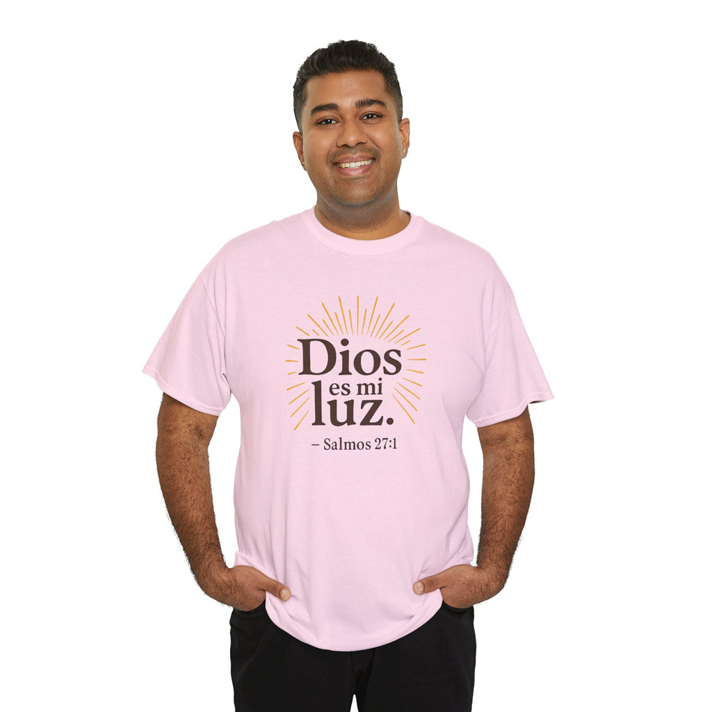 Dios es mi luz. — Salmos 27:1 | Unisex Cotton Tee