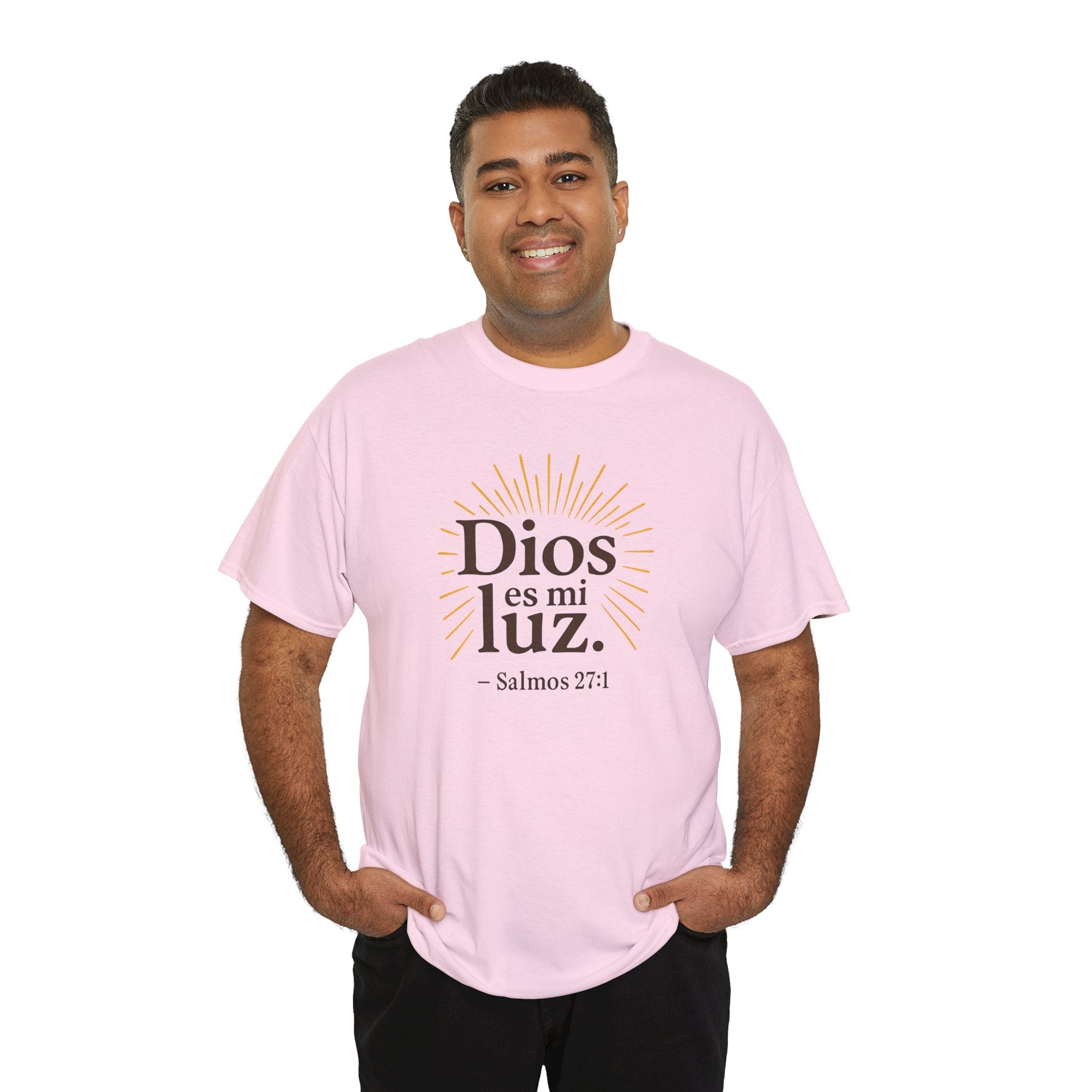 Dios es mi luz. — Salmos 27:1 | Unisex Cotton Tee