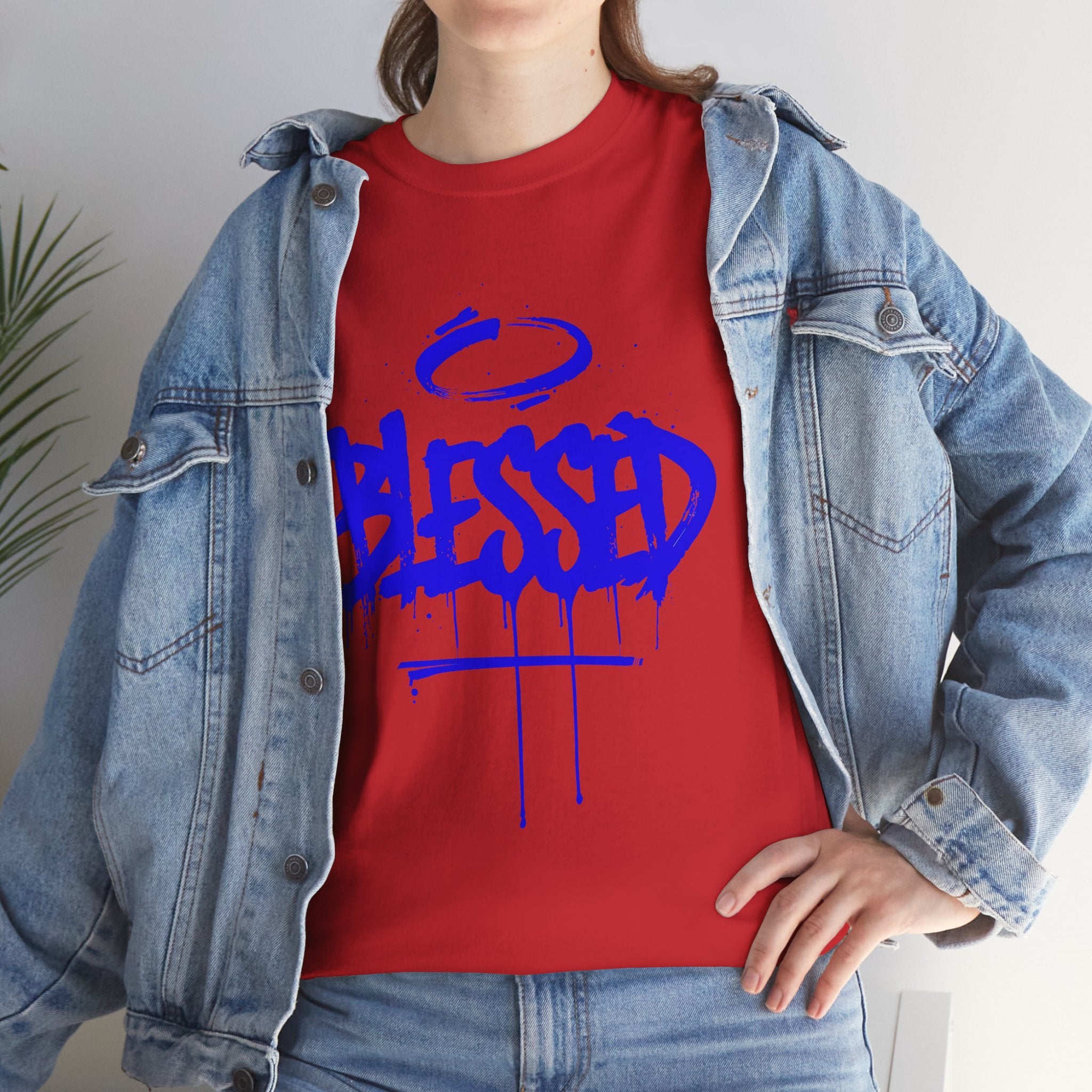 Blessed | Unisex Graffiti Style Heavy Cotton Tee