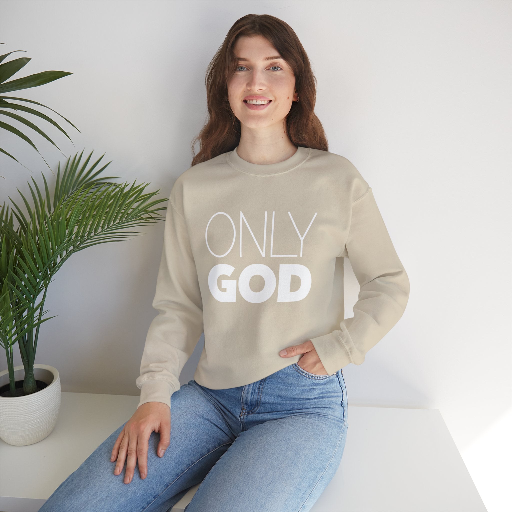Only God | Unisex Heavy Blend™ Crewneck Sweatshirt