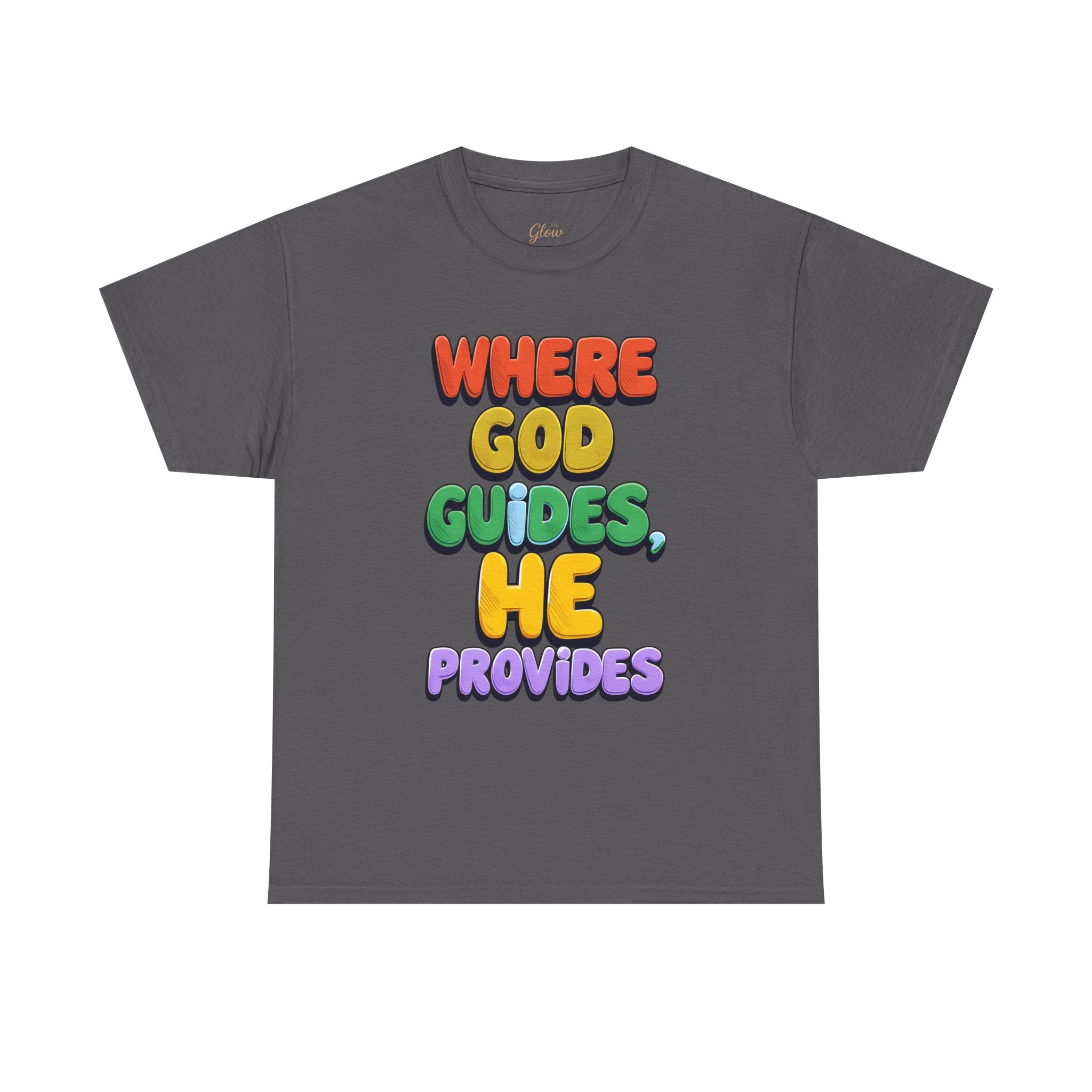 Where God Guides, He Provides | Unisex Cotton T-Shirt