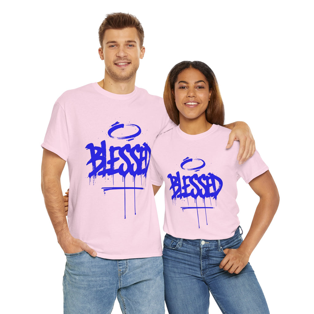 Blessed | Unisex Graffiti Style Heavy Cotton Tee