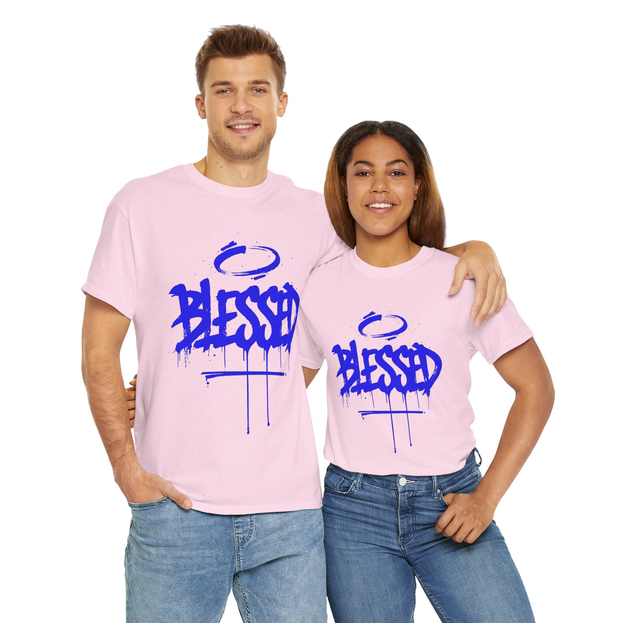Blessed | Unisex Graffiti Style Heavy Cotton Tee
