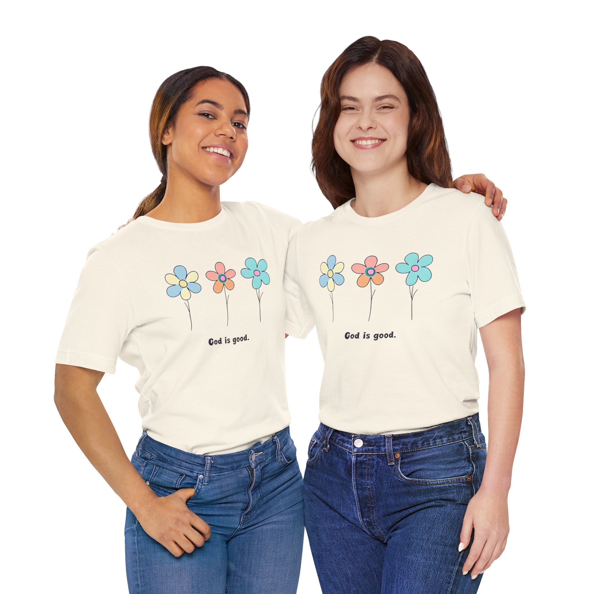 Floral God Is Good | Unisex Short Sleeve Shirt