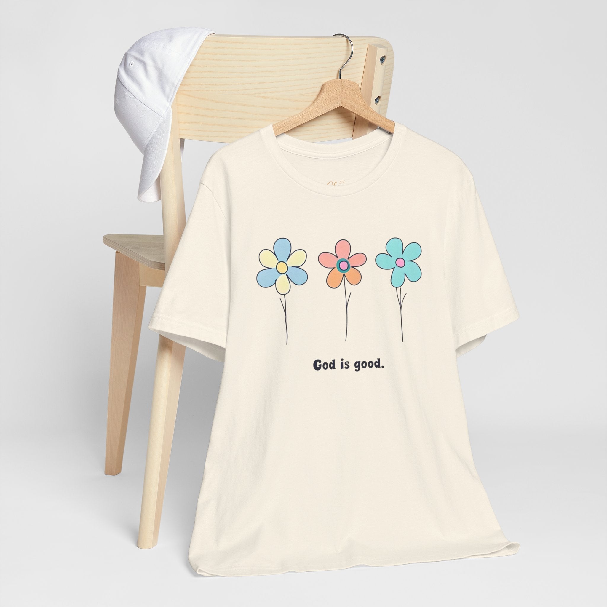 Floral God Is Good | Unisex Short Sleeve Shirt