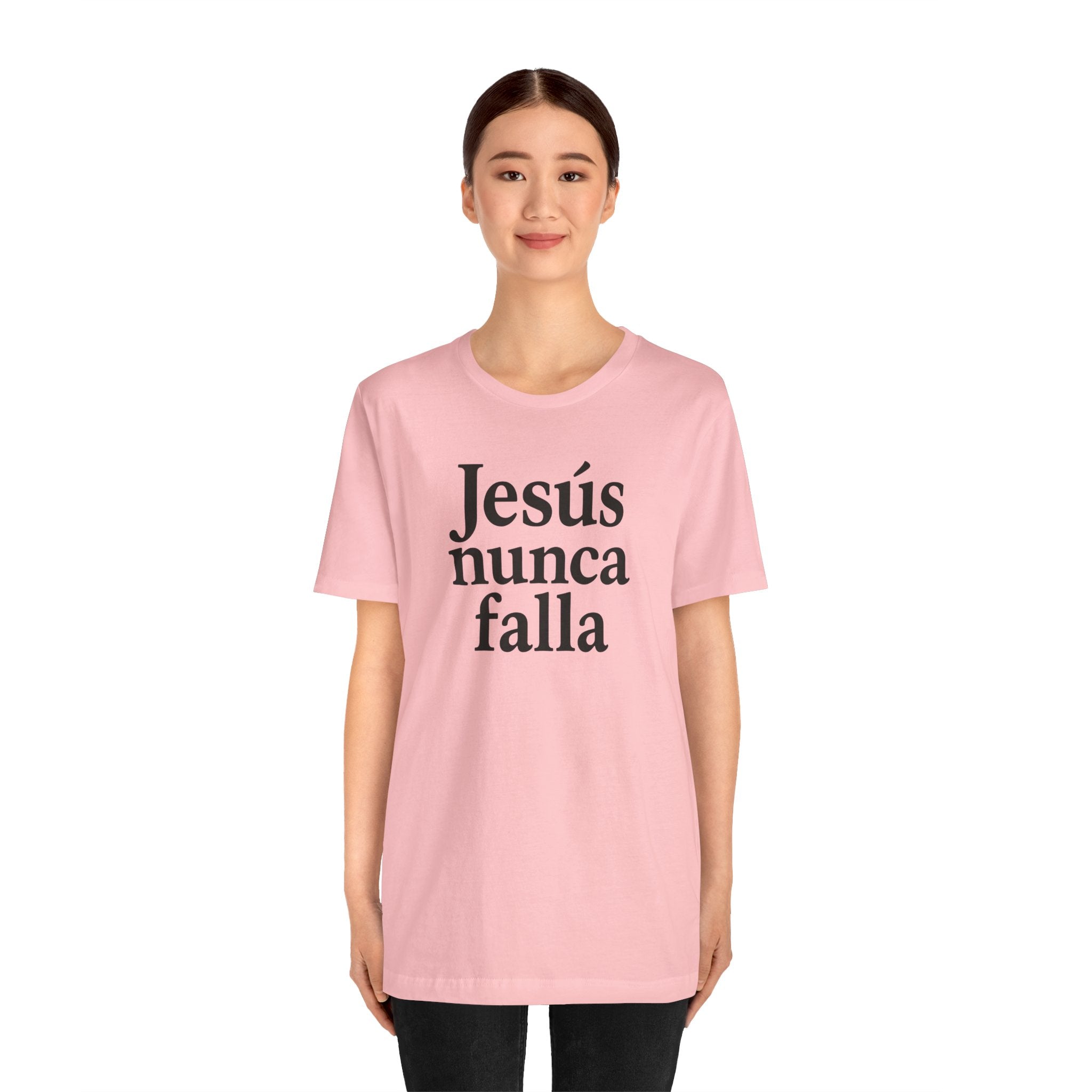 Jesús nunca falla (Jesus Never Fails) | Faith-Inspired Unisex Tee