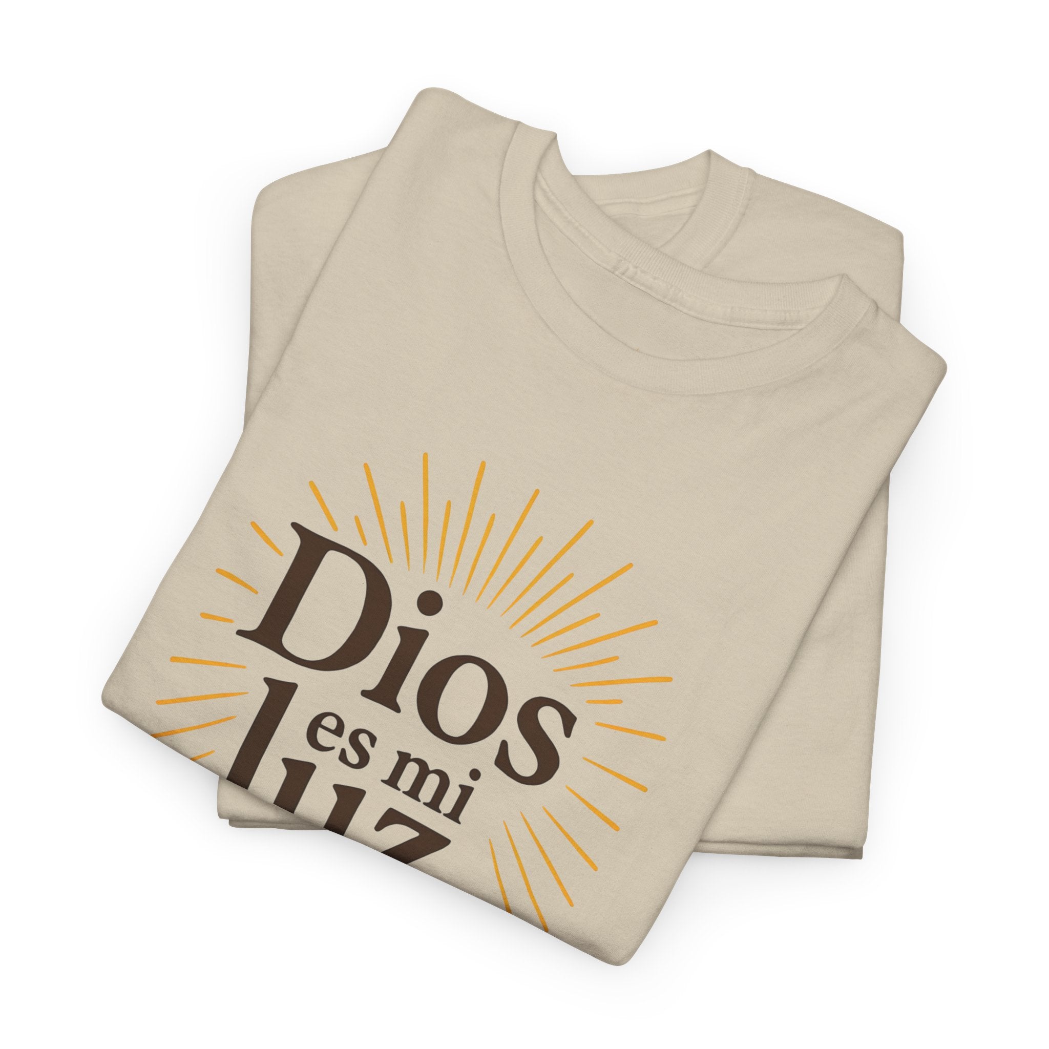 Dios es mi luz. — Salmos 27:1 | Unisex Cotton Tee