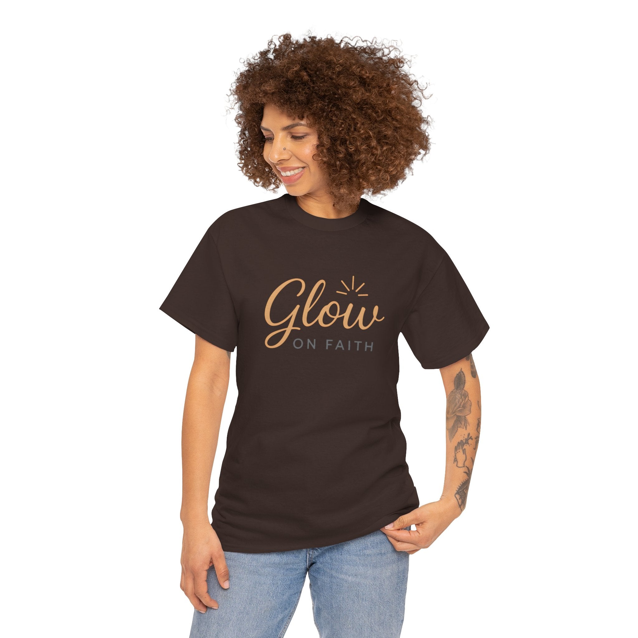Glow on Faith | Unisex Heavy Cotton Tee