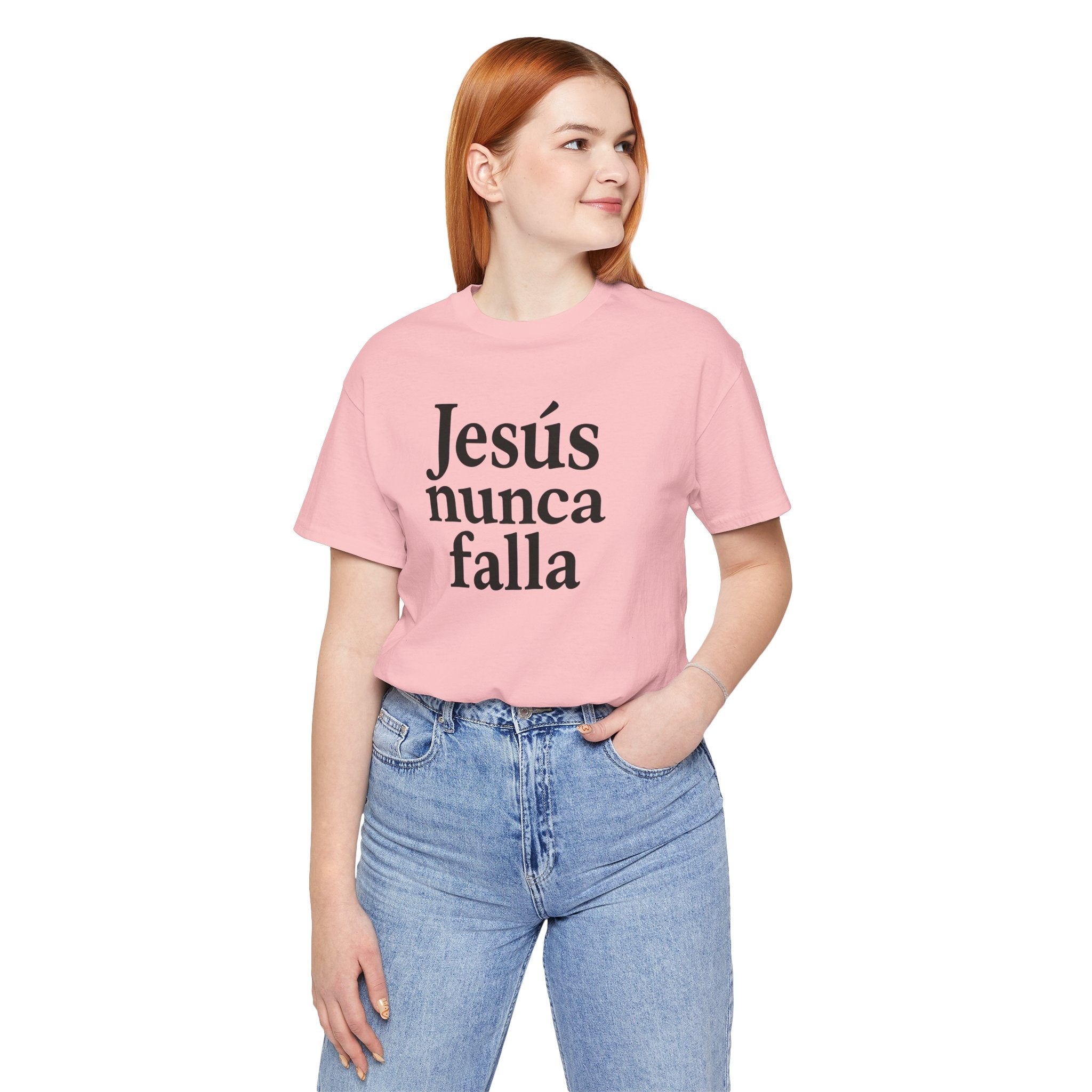 Jesús nunca falla (Jesus Never Fails) | Faith-Inspired Unisex Tee