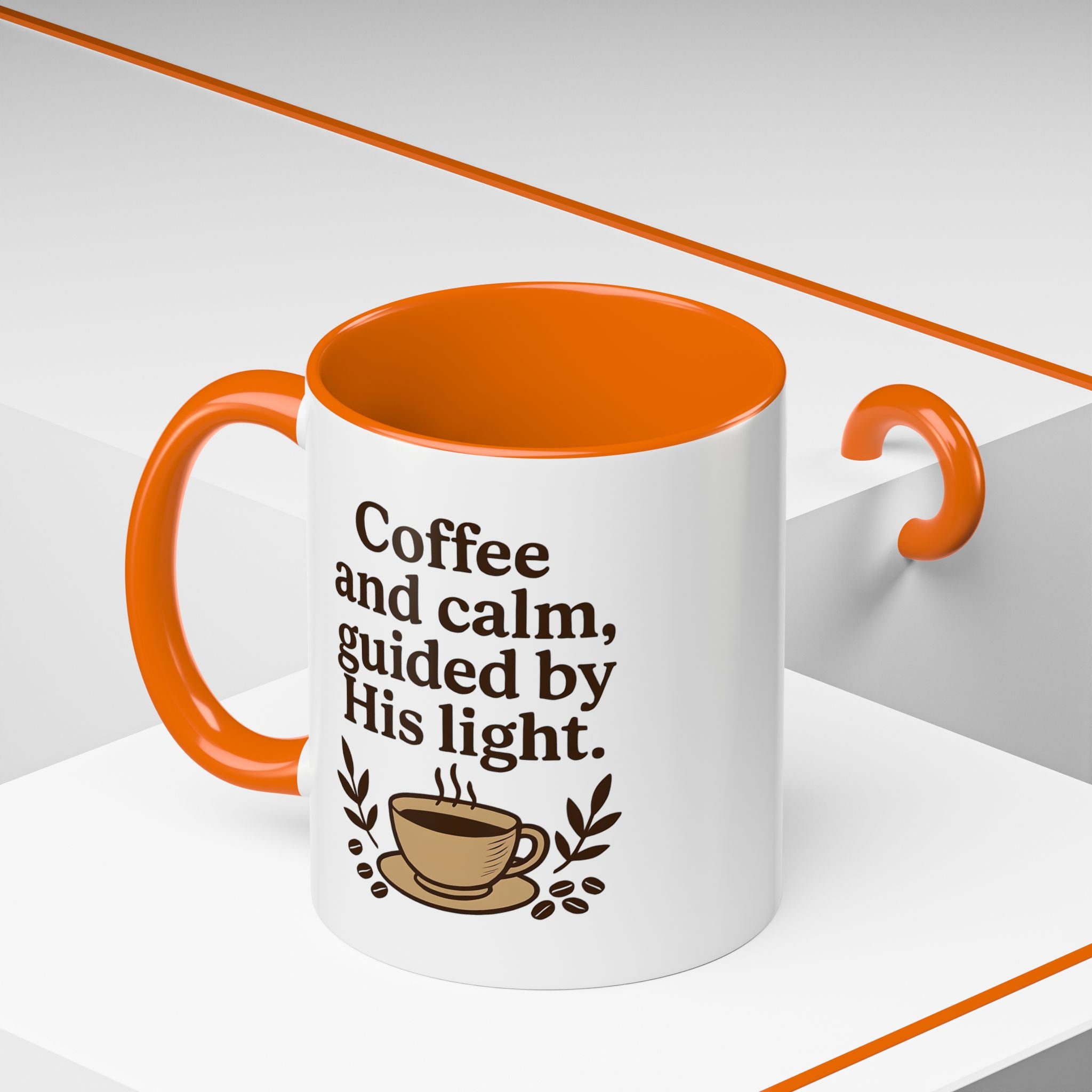 Coffee and calm, guided by His light. | Coffee Mug
