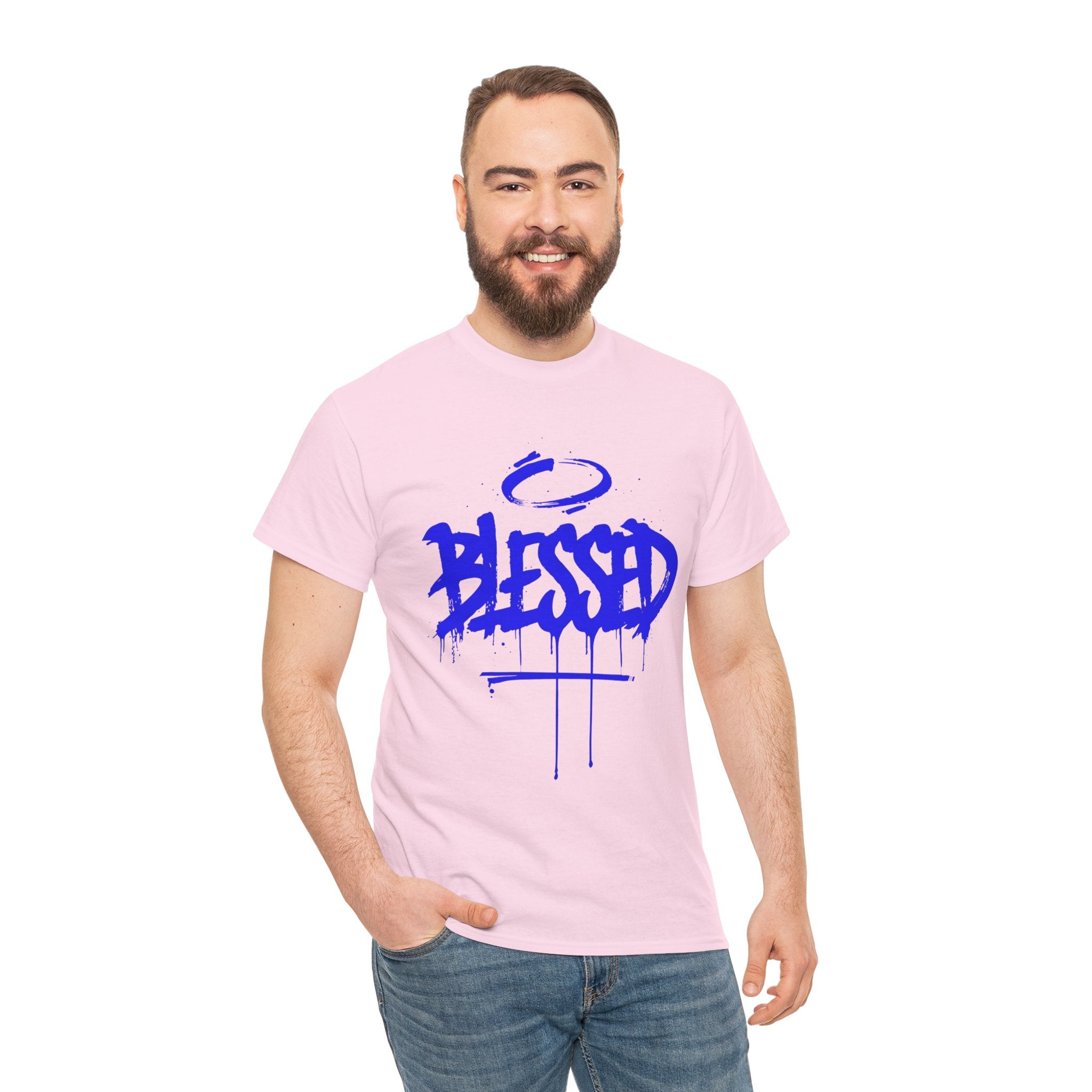 Blessed | Unisex Graffiti Style Heavy Cotton Tee