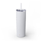 God’s love never fails. — 1 Corinthians 13:8 | Skinny Tumbler with Straw