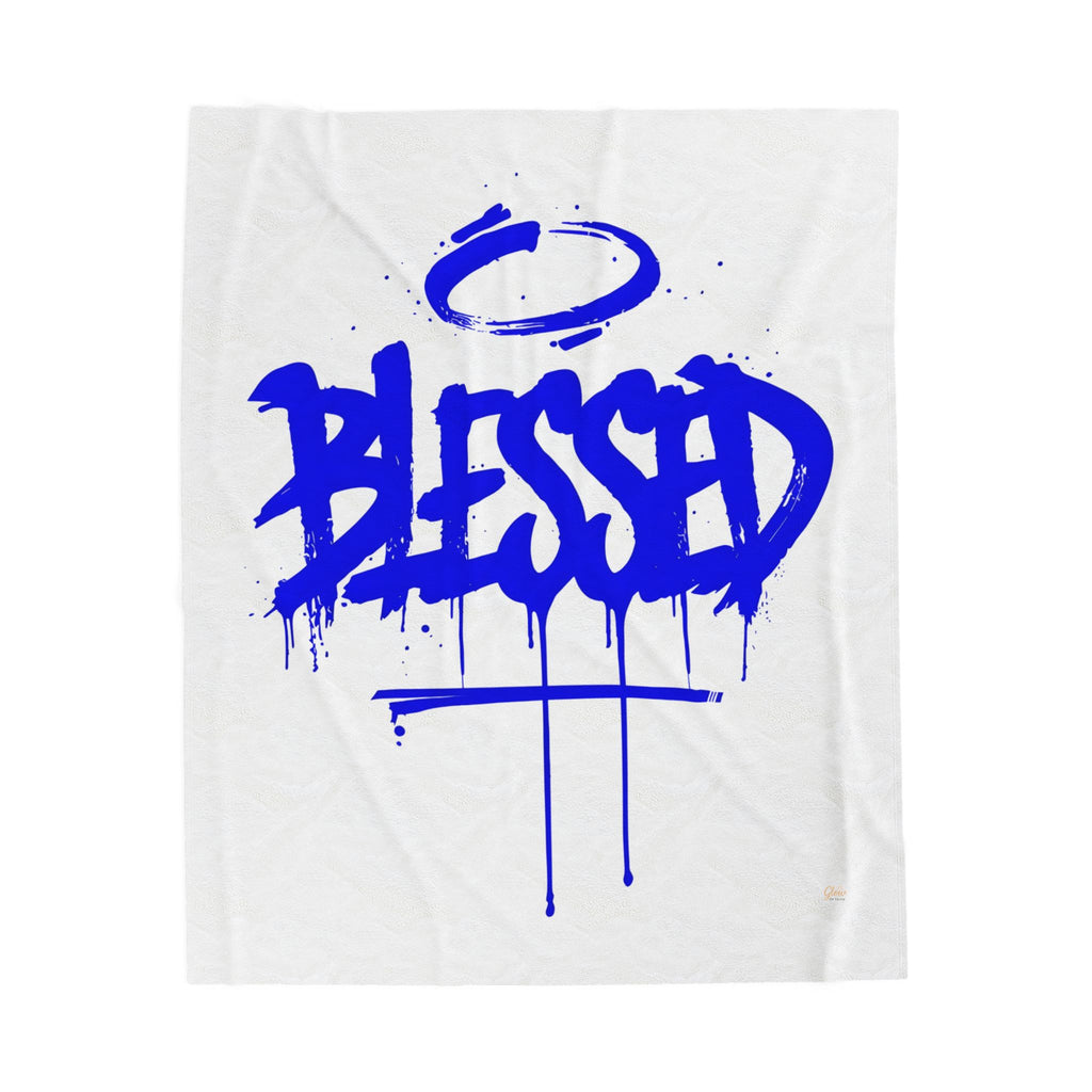 Blessed | Cozy Velveteen Plush Blanket