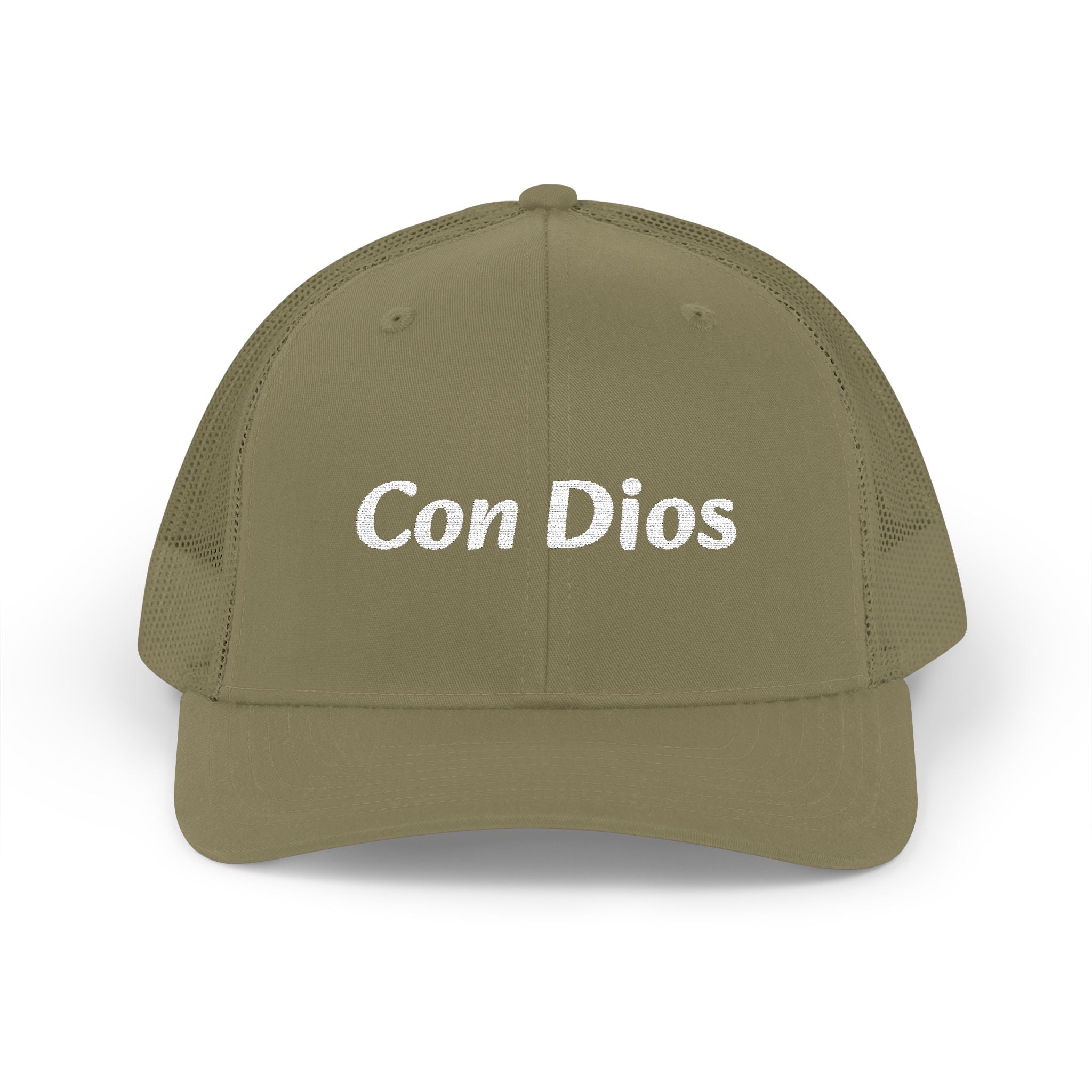 Con Dios | Embroidered Snapback Trucker Cap