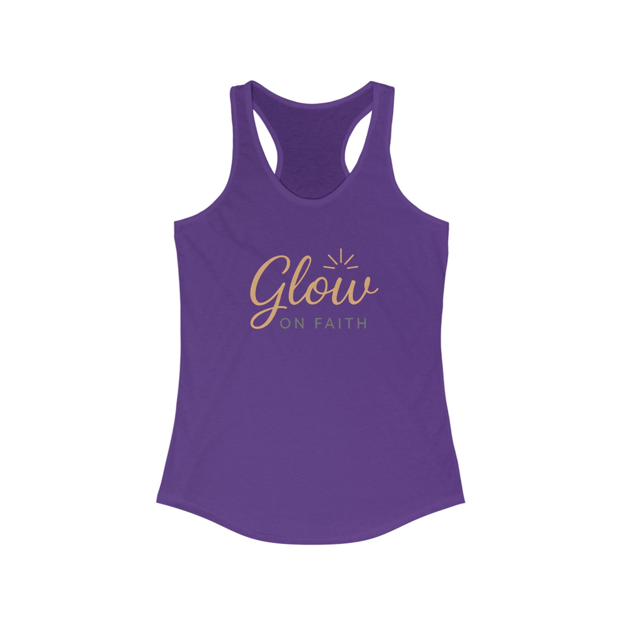 Glow On Faith | Women's Racerback Tank
