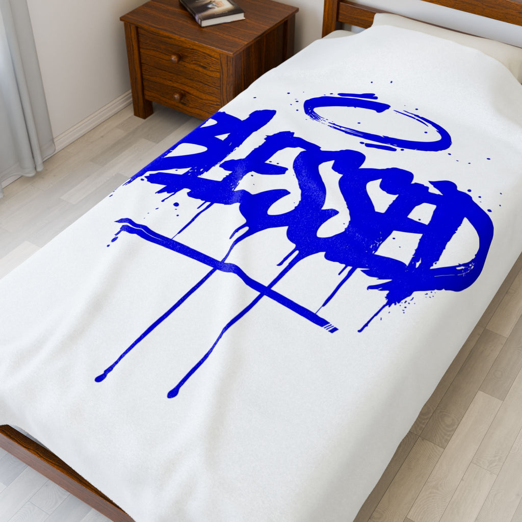 Blessed | Cozy Velveteen Plush Blanket