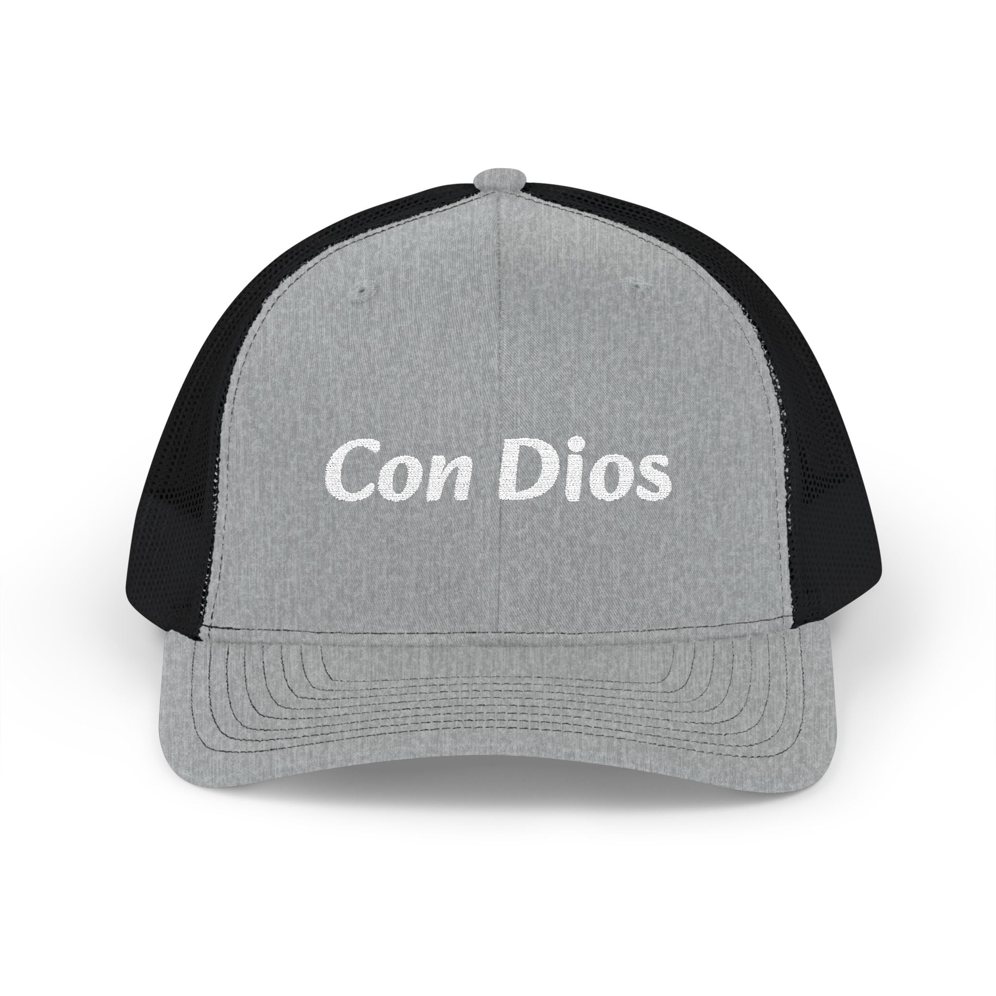 Con Dios | Embroidered Snapback Trucker Cap