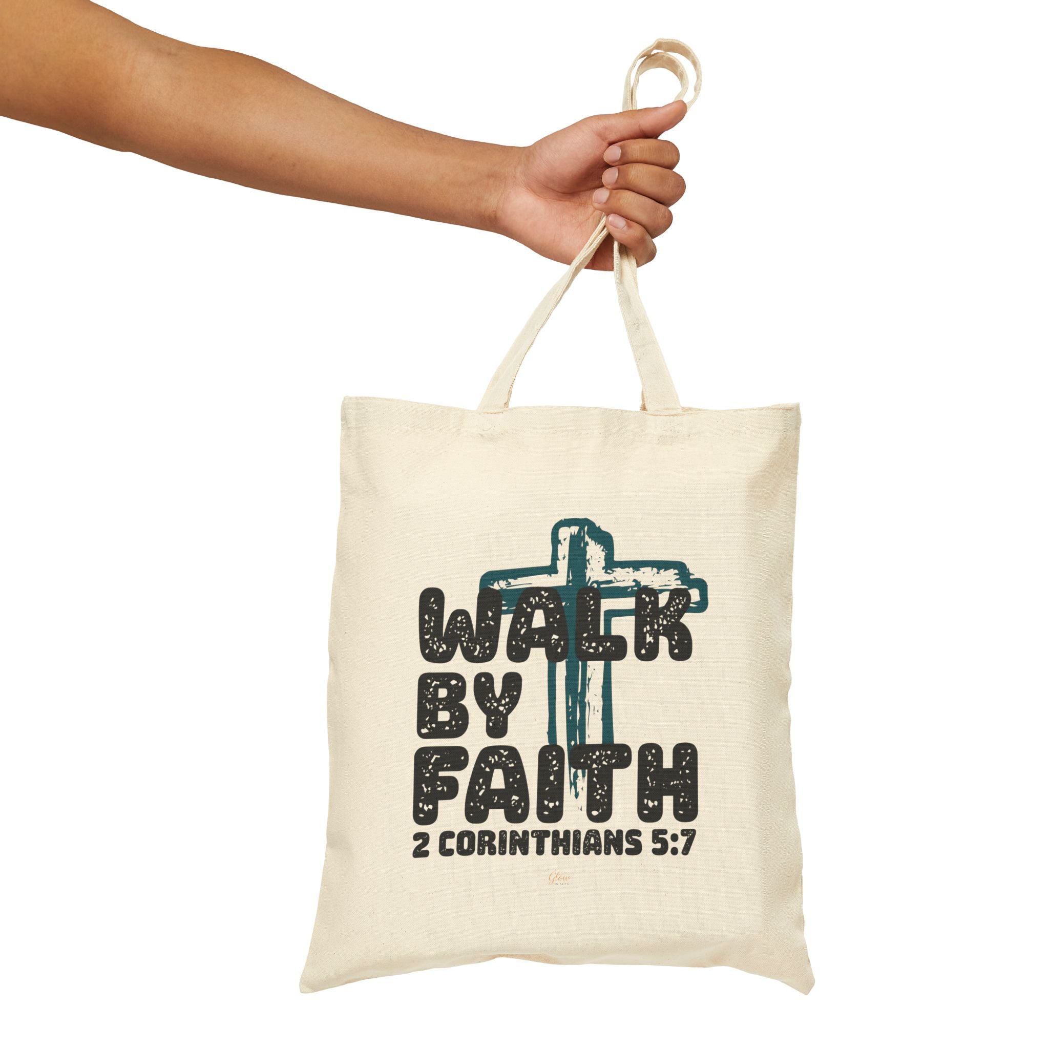 Walk by faith | Cotton Tote Bag