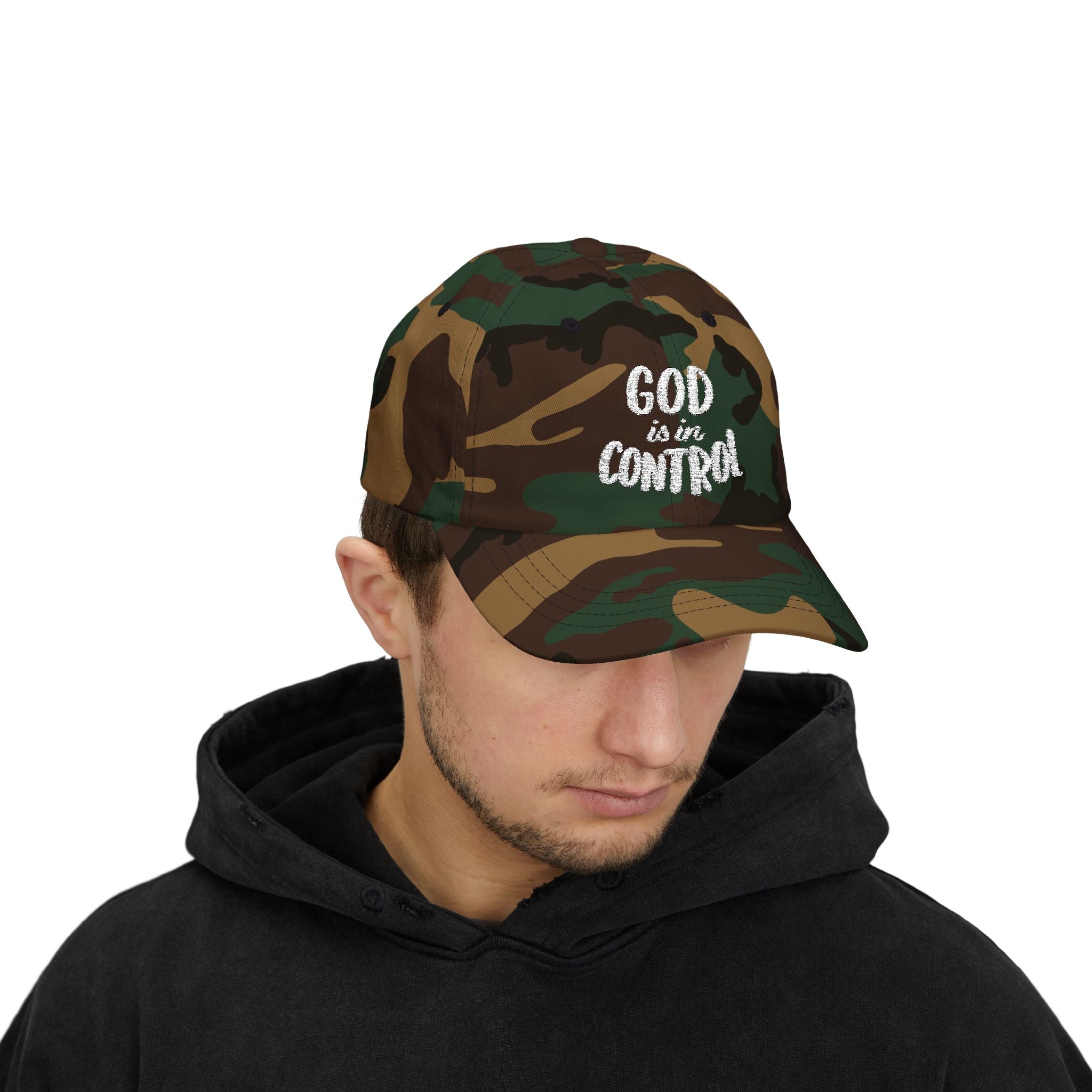 God Is In Control | Classic Dad Cap