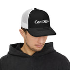 Con Dios | Embroidered Snapback Trucker Cap