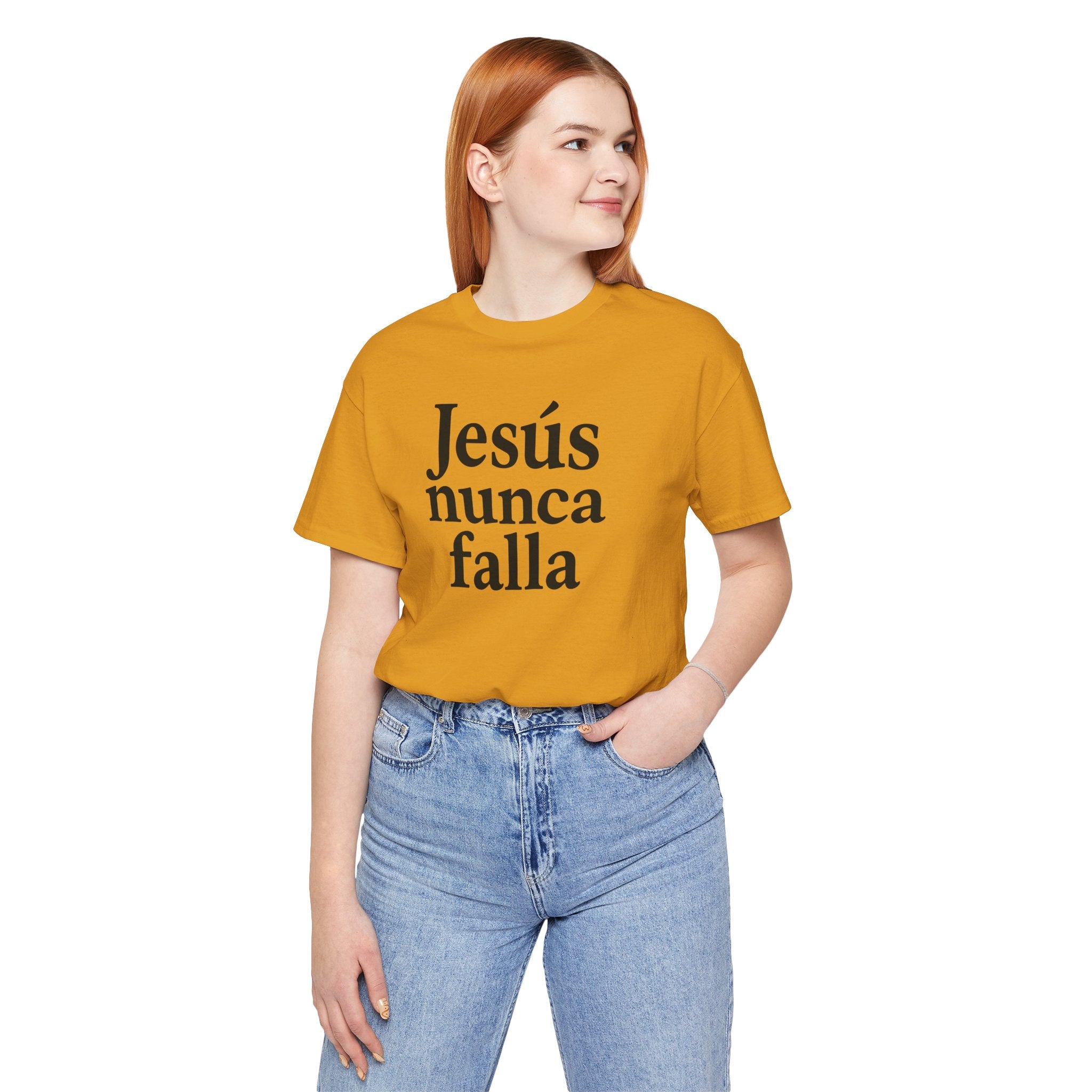 Jesús nunca falla (Jesus Never Fails) | Faith-Inspired Unisex Tee